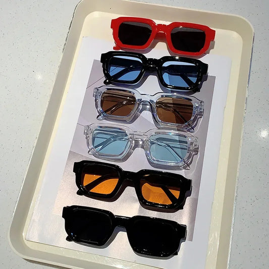 Men and Women Vintage Rectangle Frame Sunglasses! 👓🕶️🌞