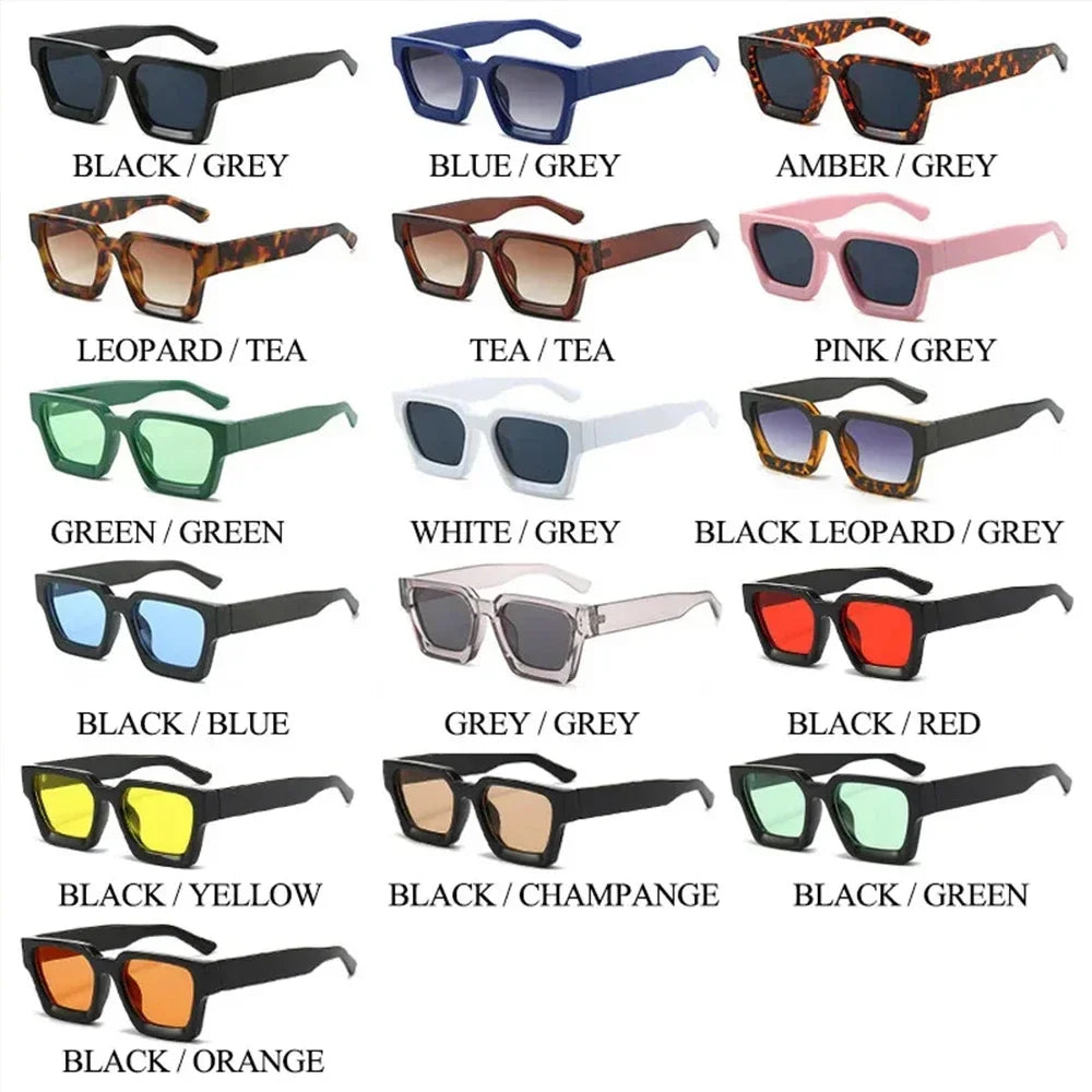 Square Women Luxury Sunglasses! 😎🟥🕶️