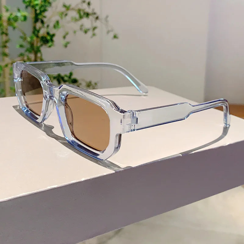 Men and Women Vintage Rectangle Frame Sunglasses! 👓🕶️🌞