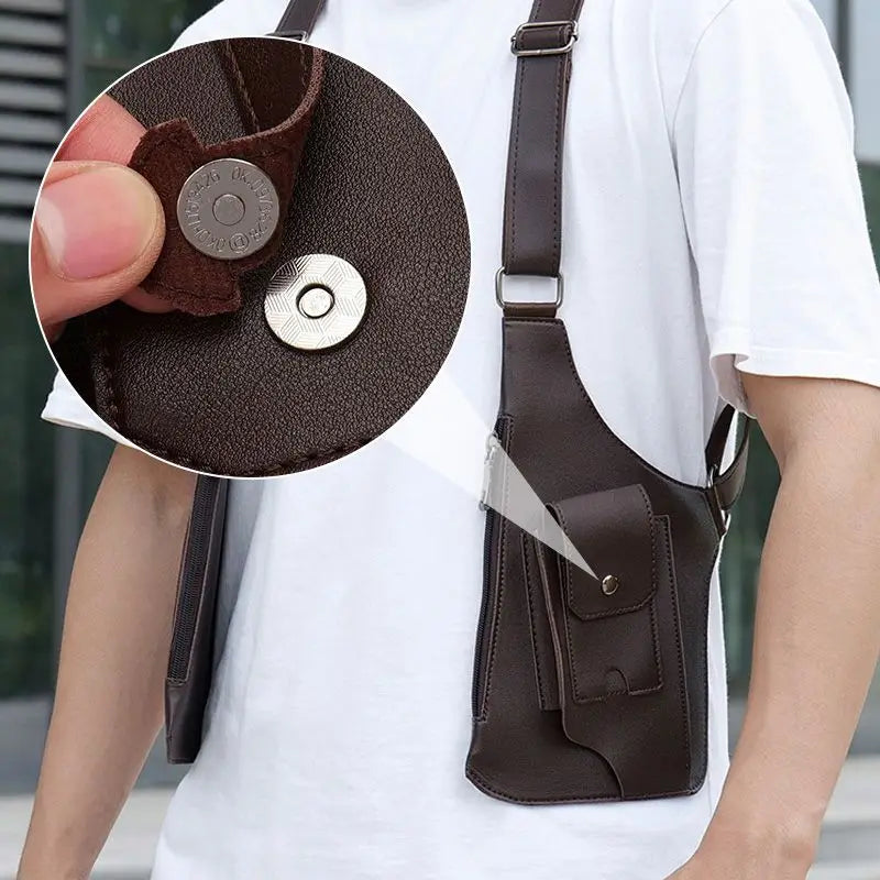 Medieval Leather Harness Travel Bag Style! 🎒👜