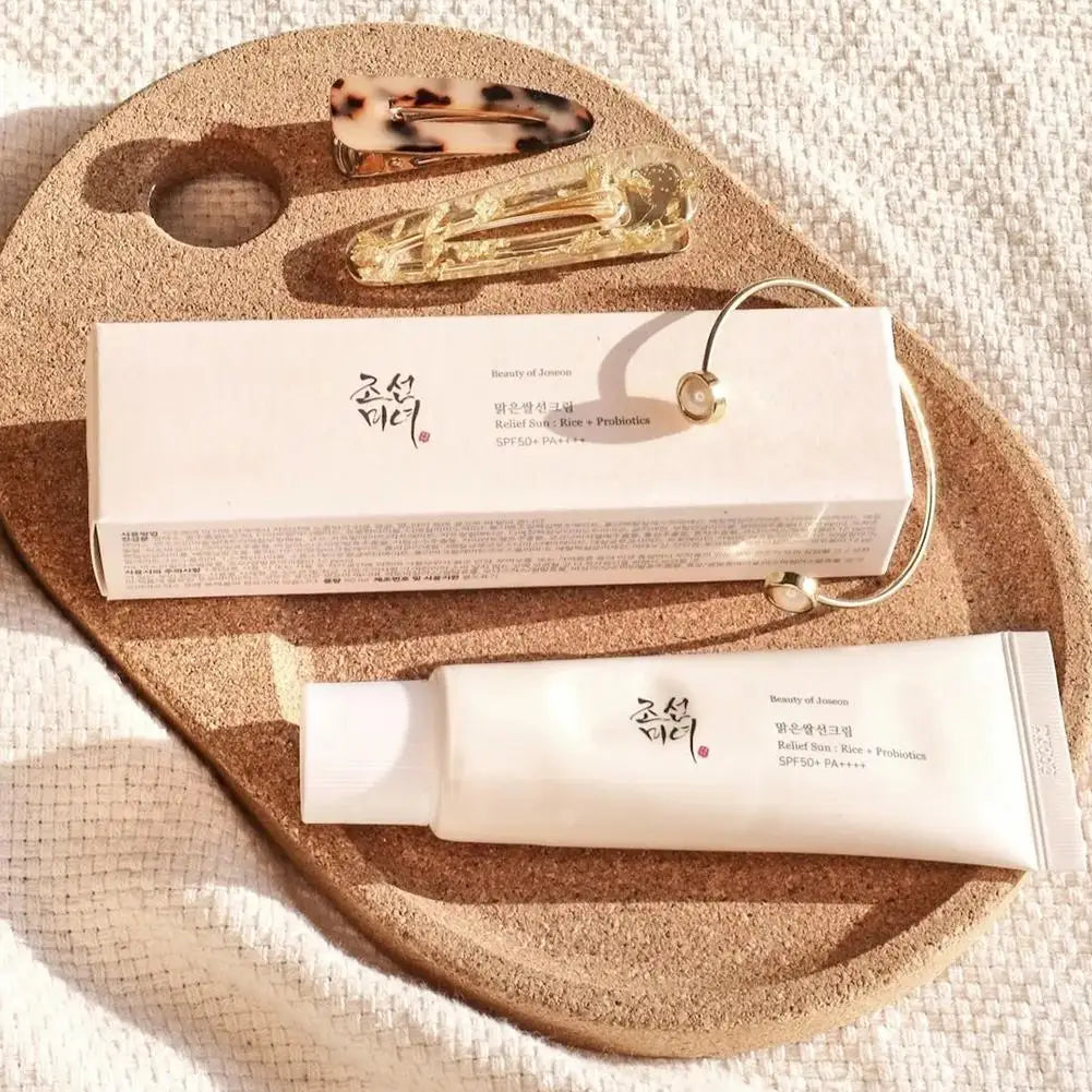 Korean Rice Organic Sunscreen SPF50+! 🧴🌞