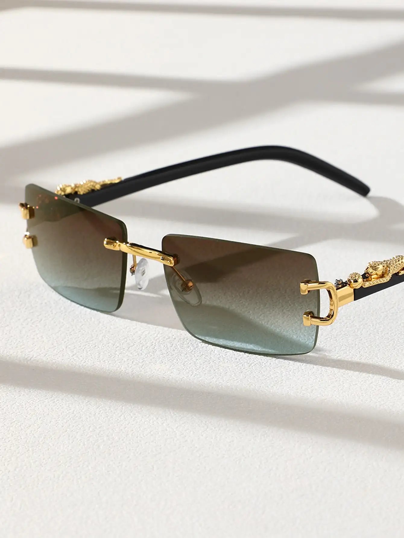 Trendy Frameless Rectangular Sunglasses! 🕶️⬛😎