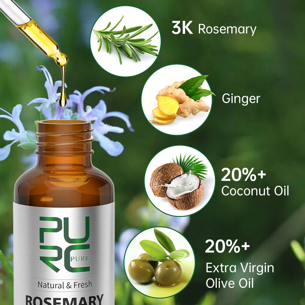 Pure Rosemary Hair Oil – Refresh, Strengthen & Grow Naturally! 🌱