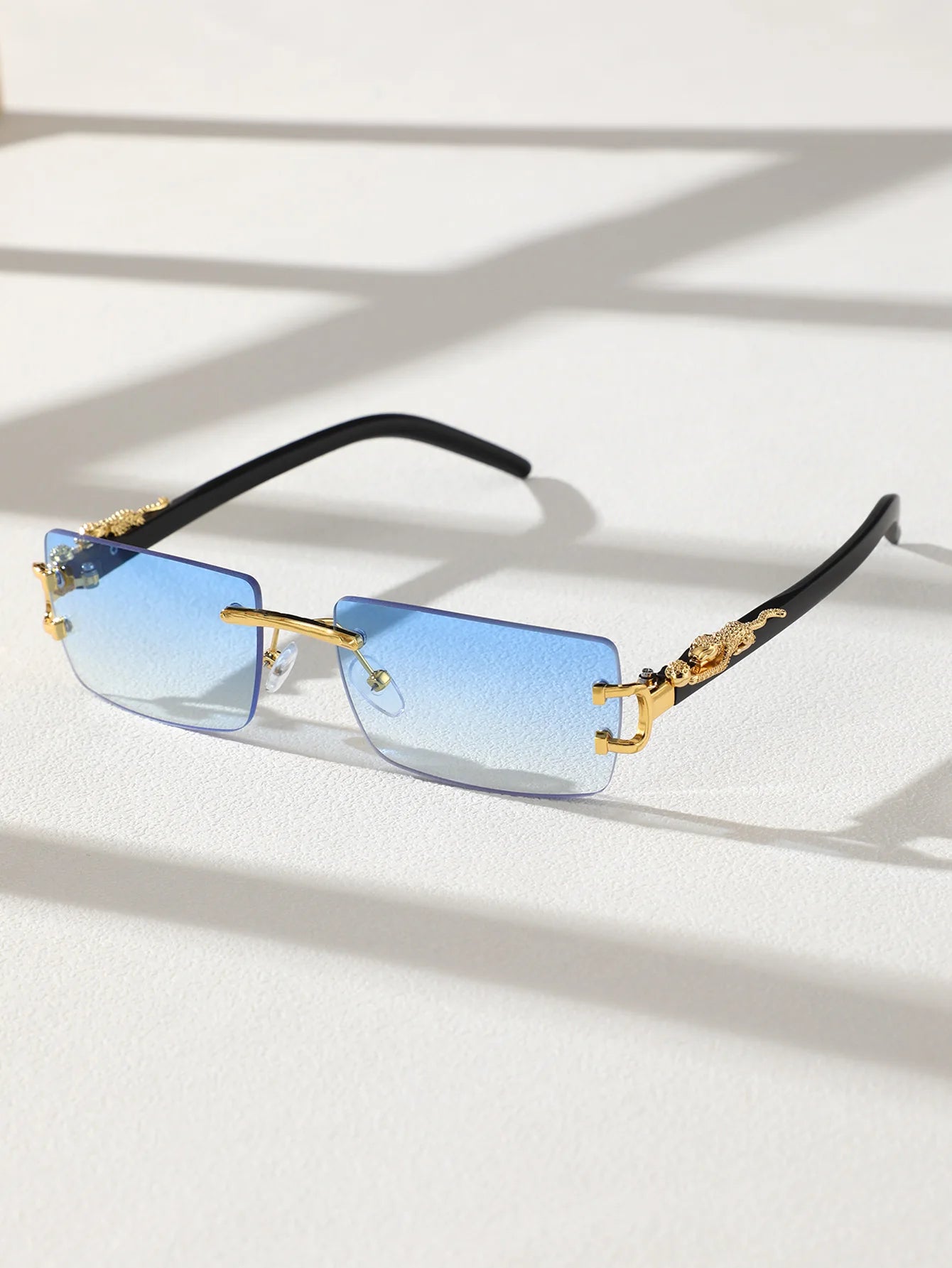 Trendy Frameless Rectangular Sunglasses! 🕶️⬛😎