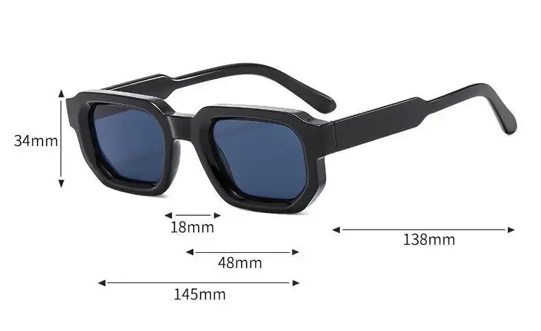 Men and Women Vintage Rectangle Frame Sunglasses! 👓🕶️🌞