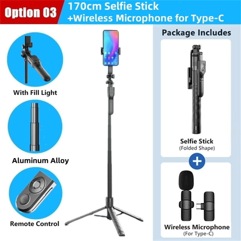 Wireless Selfie Stick Tripod Stand! 🤳📱🦯