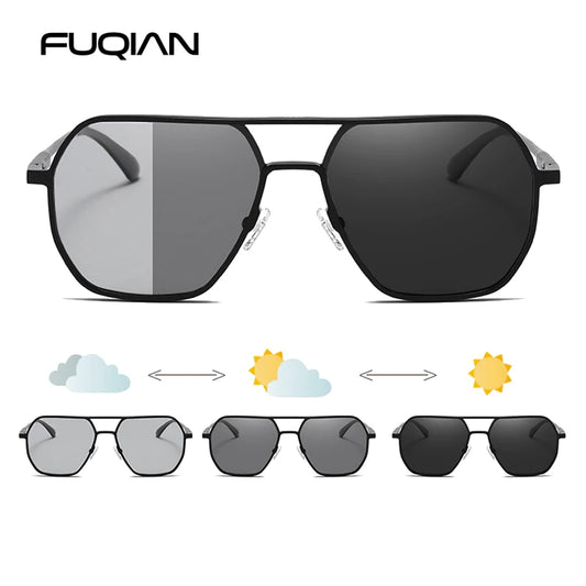 Metal Photochromic Sunglasses for Men Women! 👓🕶️🌞