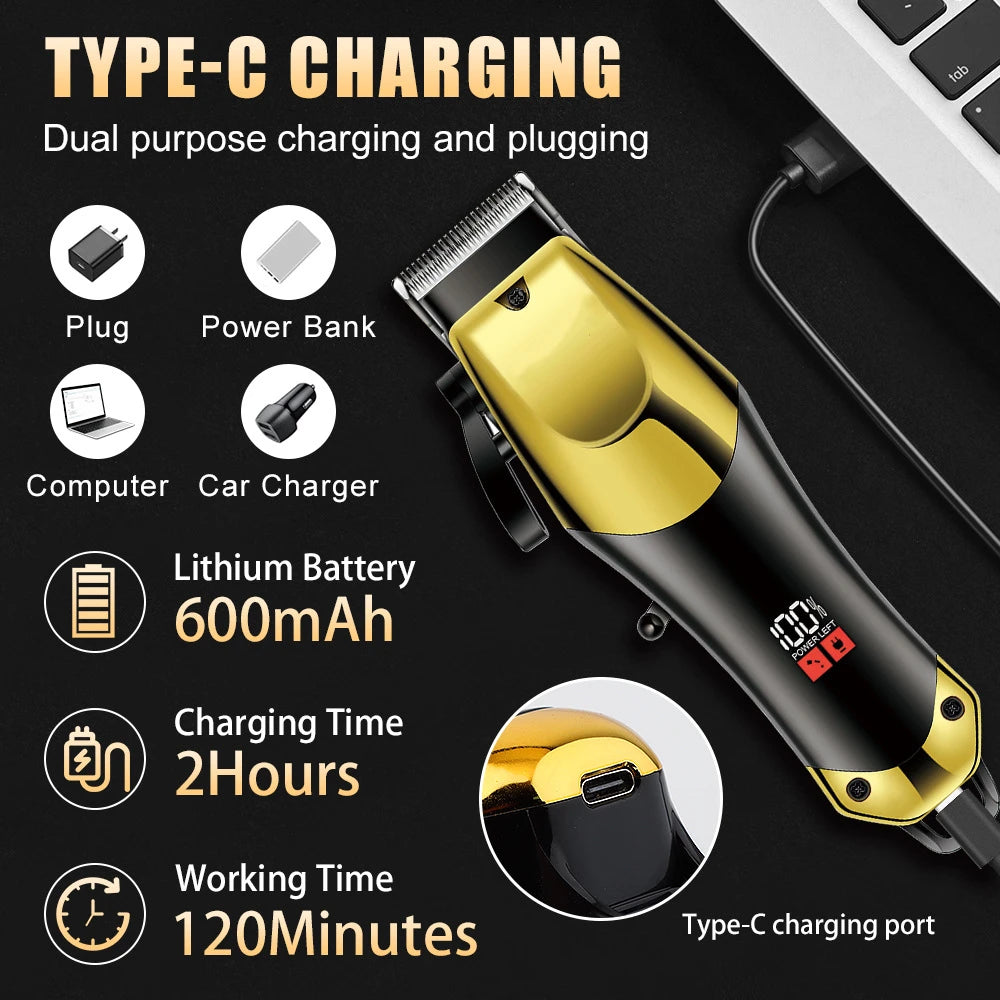 USB Rechargeable Hair Clippers for Men! 💇‍♂️🔌✂️