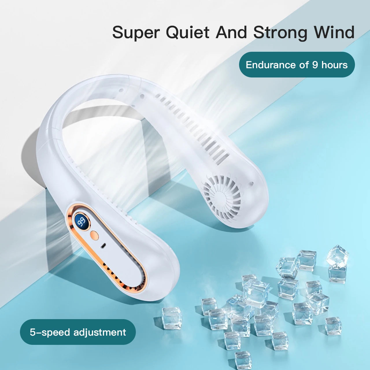 Portable Hanging Neck Fan! 🧣🌬️🌀🔋