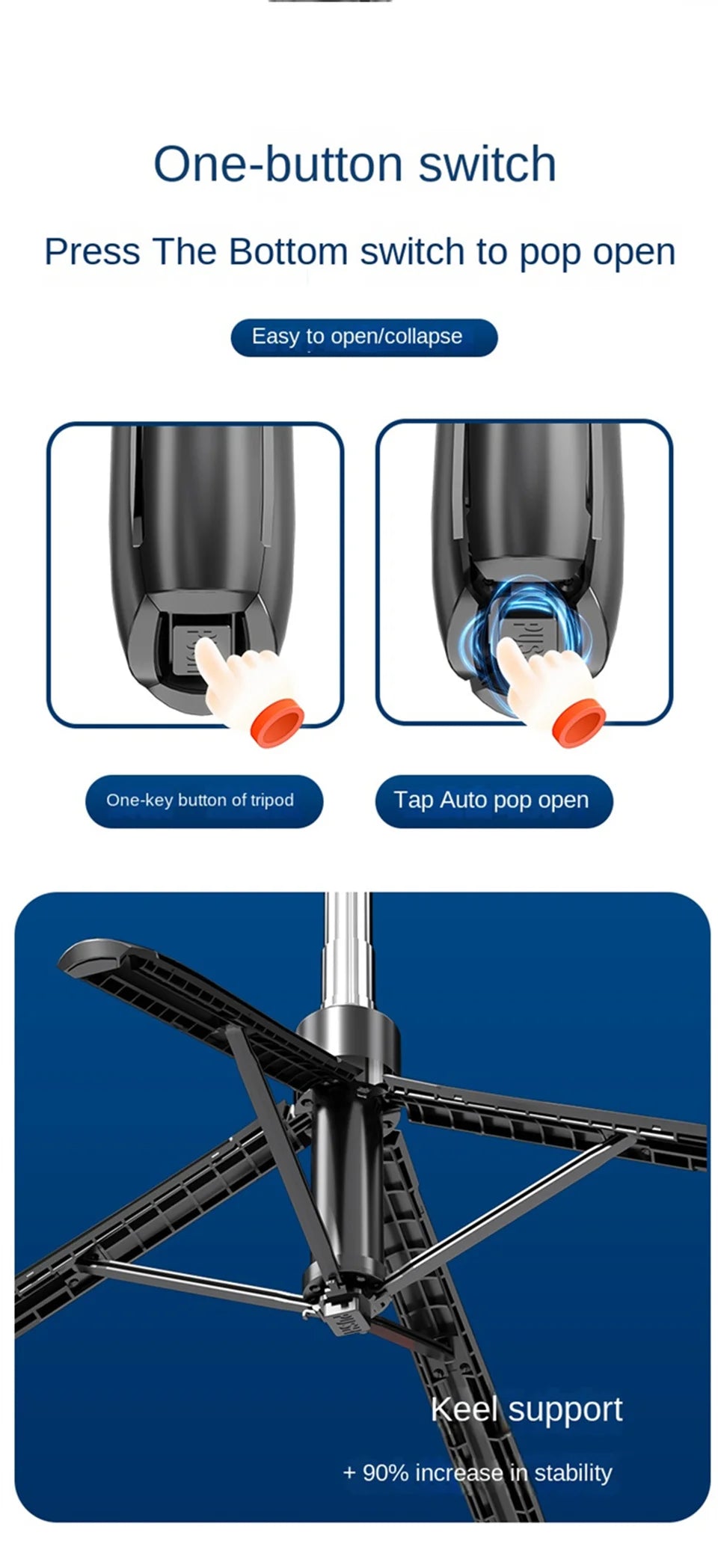 Selfie Stick Tripod for Smartphone: 🤳📱🦯