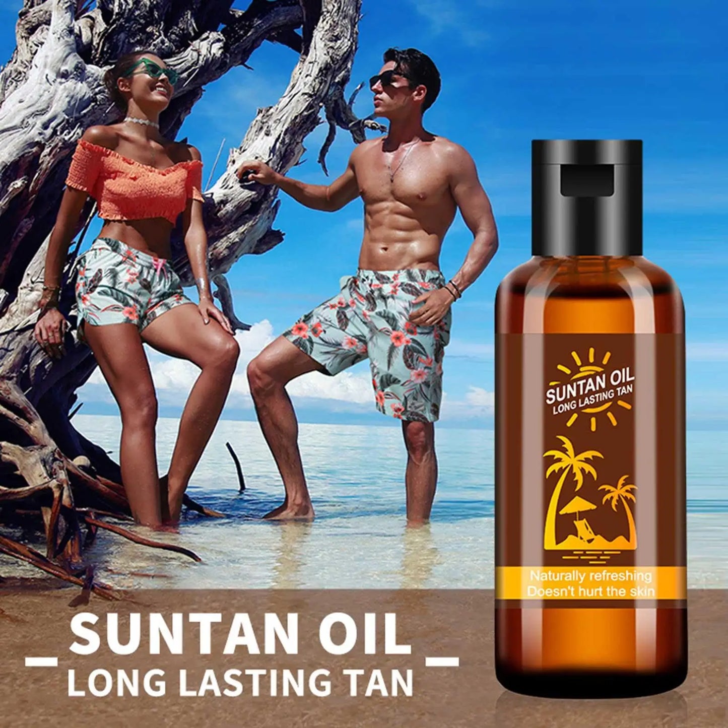 Self-tanning Body Bronzer Oil! 🧴🏖️🌞