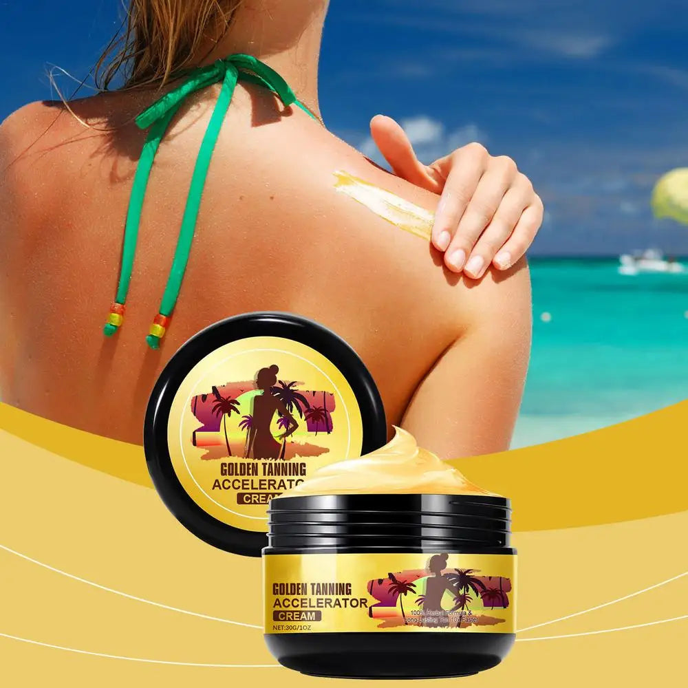 Face and Body Bronzer Tanning Cream: 🧴🌞