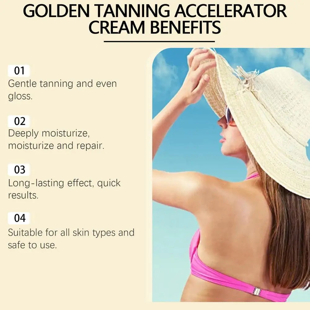 Face and Body Bronzer Tanning Cream: 🧴🌞