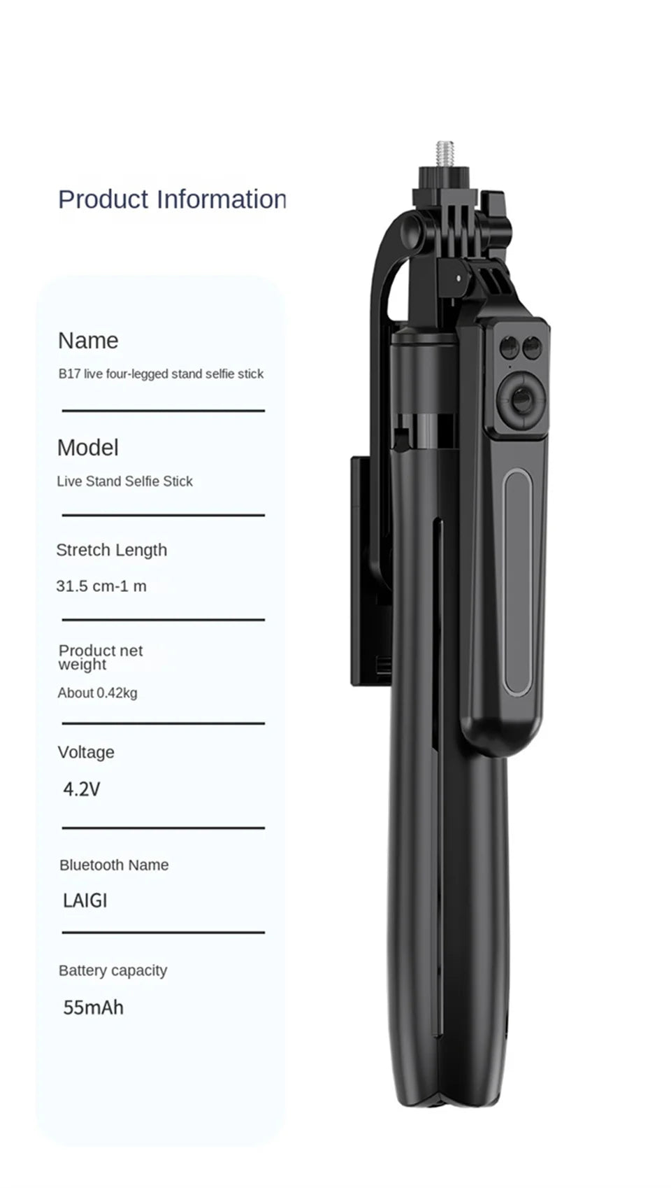 Selfie Stick Tripod for Smartphone: 🤳📱🦯