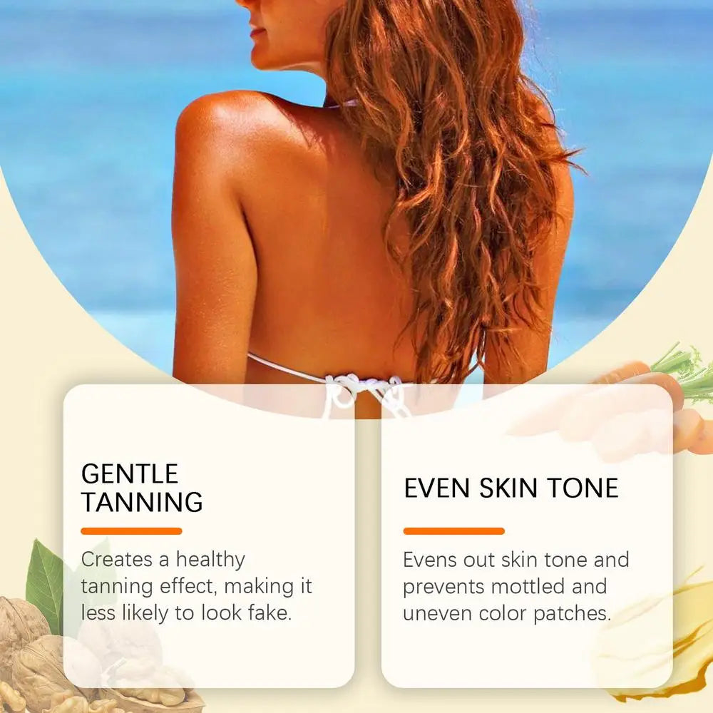 Face and Body Bronzer Tanning Cream: 🧴🌞