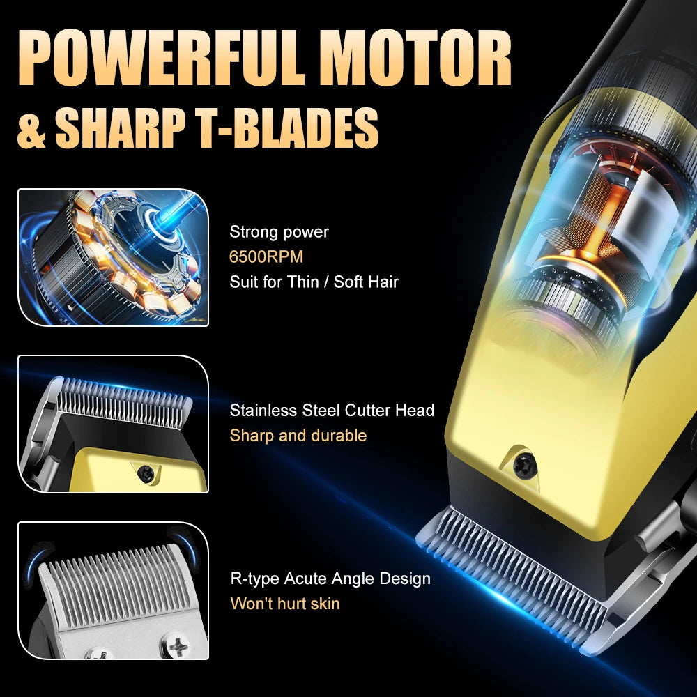 USB Rechargeable Hair Clippers for Men! 💇‍♂️🔌✂️