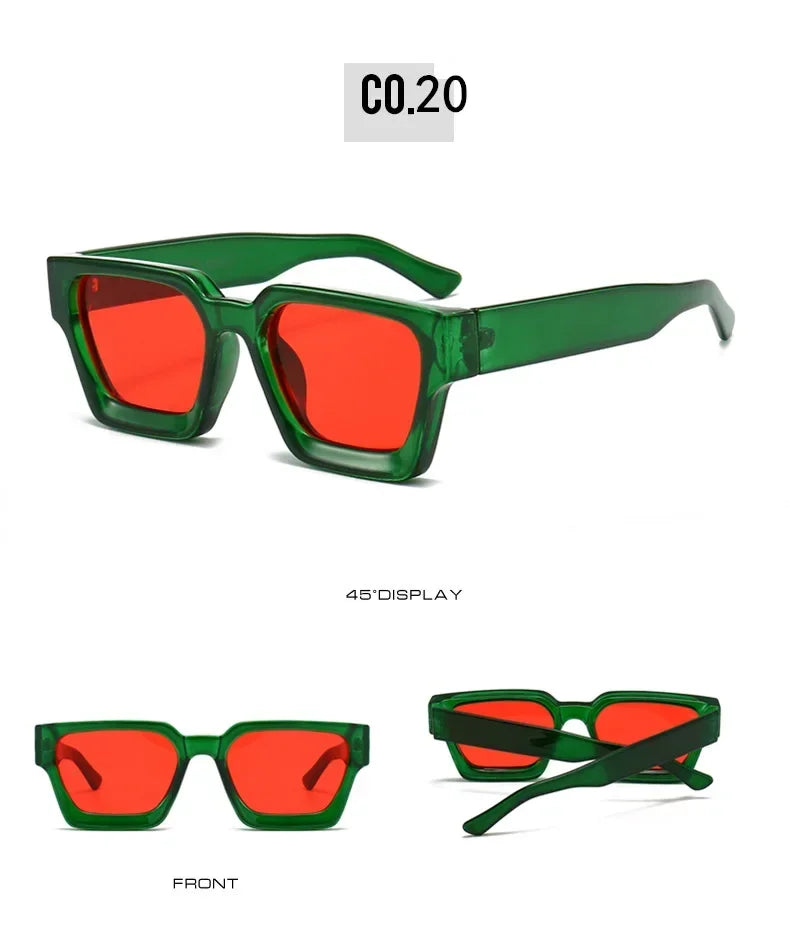 Square Women Luxury Sunglasses! 😎🟥🕶️