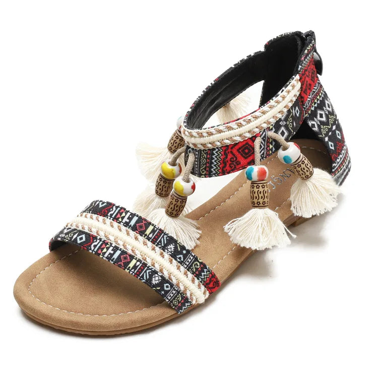 Bohemian Style Women's Sandals Flat (Summer Beach)! 👡