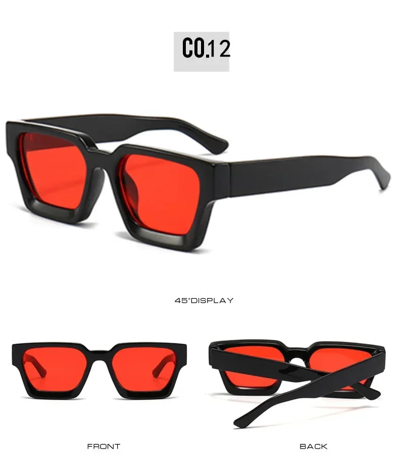 Square Women Luxury Sunglasses! 😎🟥🕶️