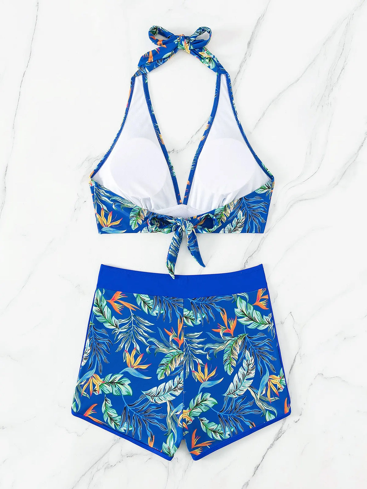 Halter High Waist Swimwear Bikini Set! 👙☀️🏖️🌊