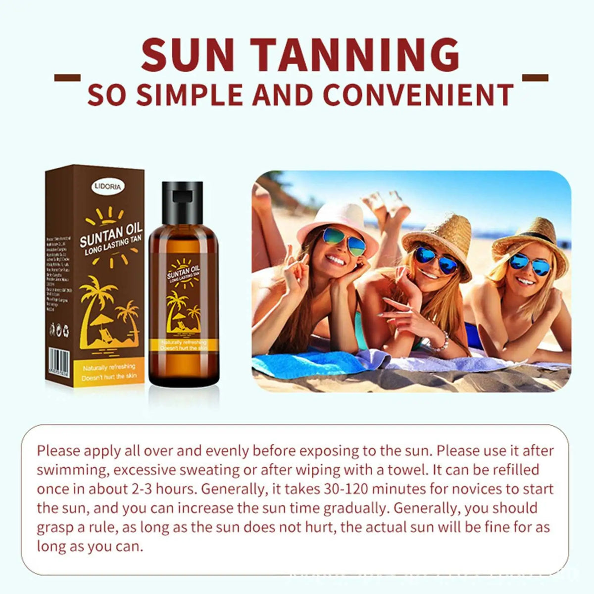Self-tanning Body Bronzer Oil! 🧴🏖️🌞