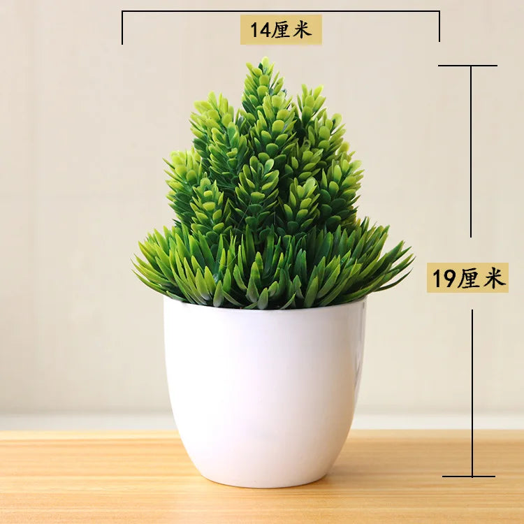 Bonsai Small Tree Simulation Plants Flowers Artificial! 🌳🪴🍃
