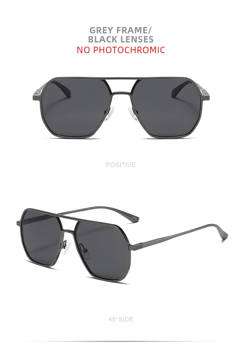 Metal Photochromic Sunglasses for Men Women! 👓🕶️🌞