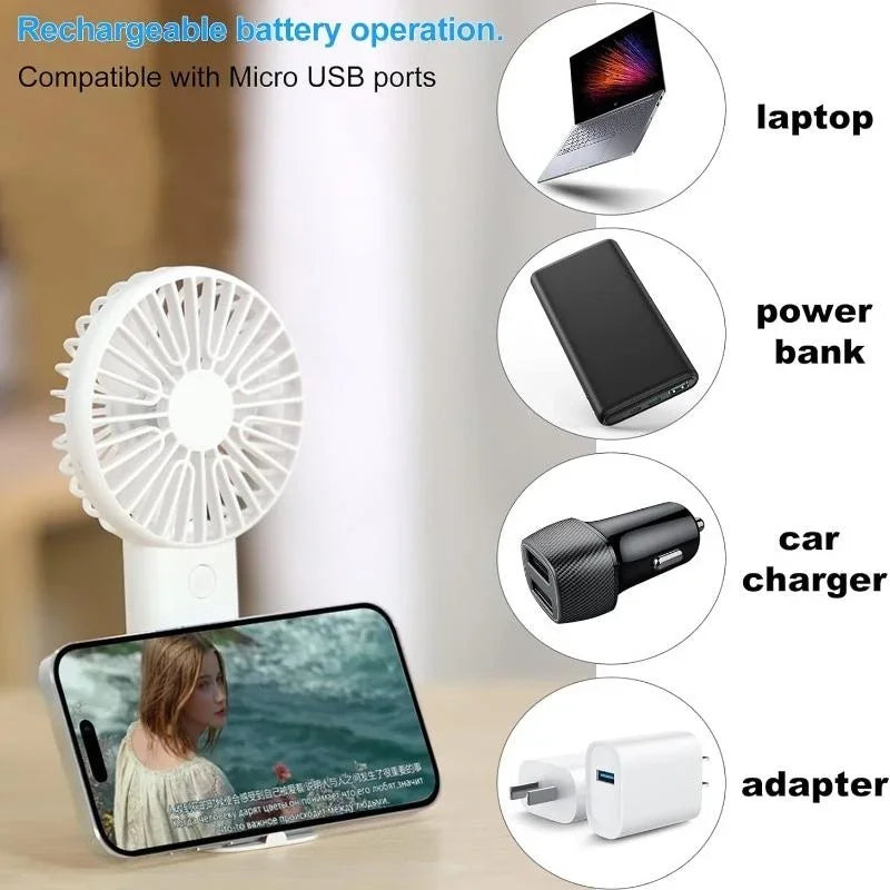 Hand-Held Portable Mini USB Fan! 🧣🌬️🌀🔋