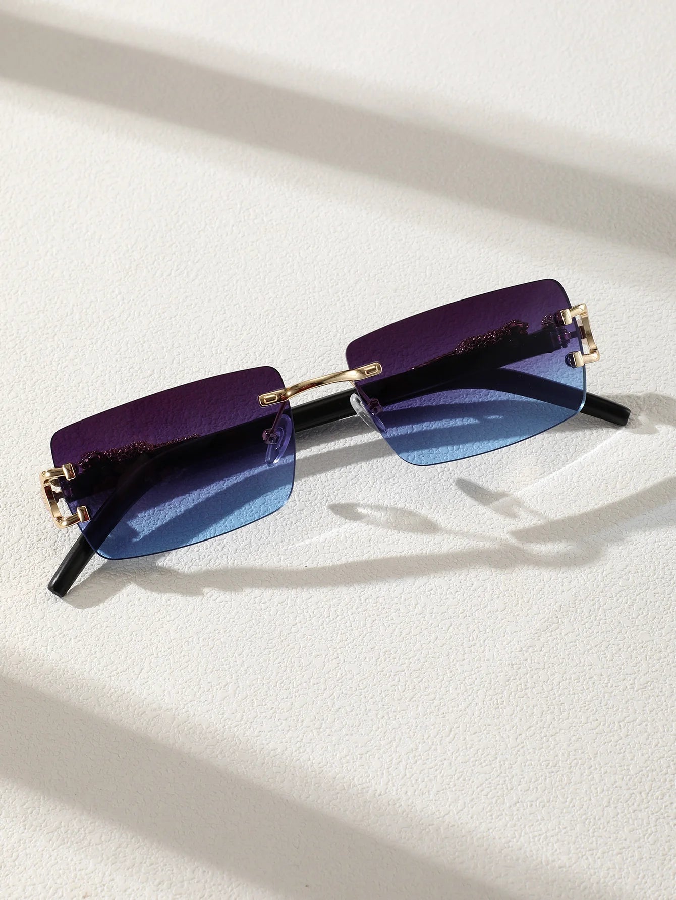 Trendy Frameless Rectangular Sunglasses! 🕶️⬛😎