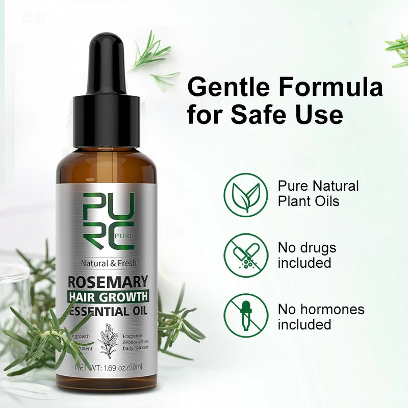 Pure Rosemary Hair Oil – Refresh, Strengthen & Grow Naturally! 🌱