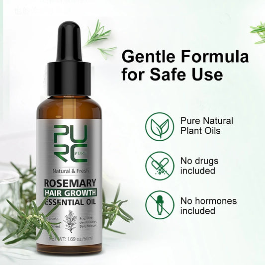 Pure Rosemary Hair Oil – Refresh, Strengthen & Grow Naturally! 🌱