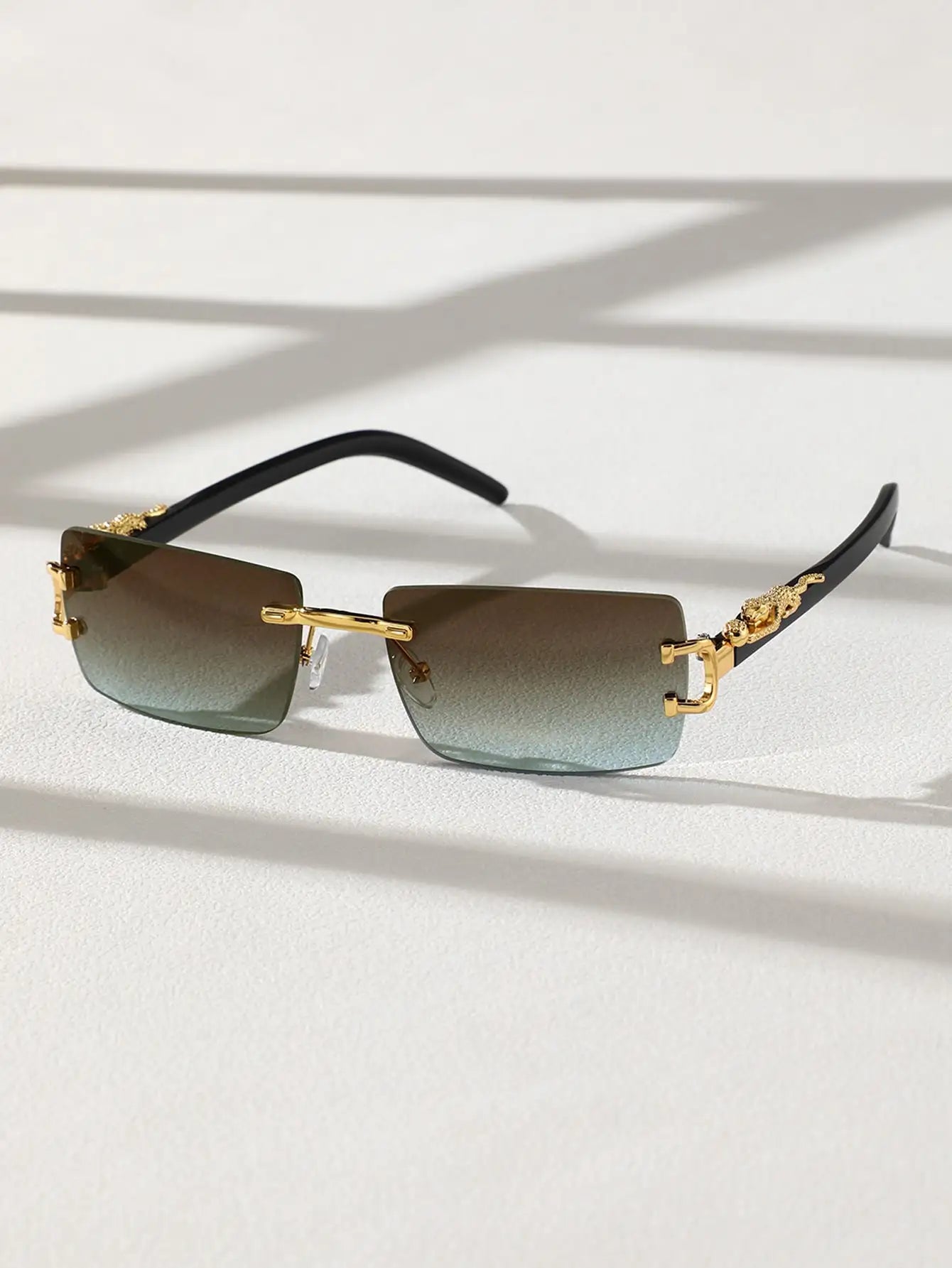 Trendy Frameless Rectangular Sunglasses! 🕶️⬛😎