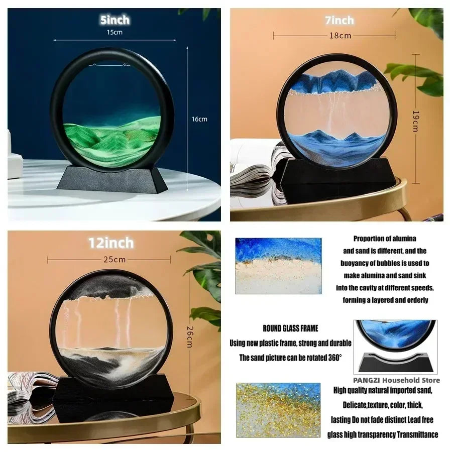 Sand Art Picture 3D Moving! 🏜️🌀🖼️