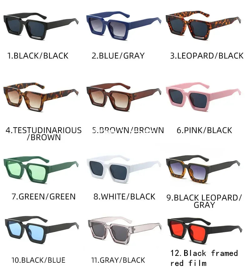 Square Women Luxury Sunglasses! 😎🟥🕶️