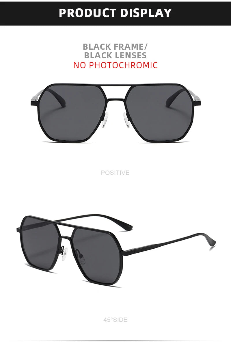 Metal Photochromic Sunglasses for Men Women! 👓🕶️🌞