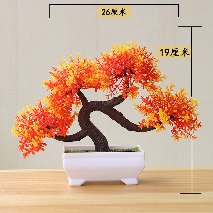 Bonsai Small Tree Simulation Plants Flowers Artificial! 🌳🪴🍃