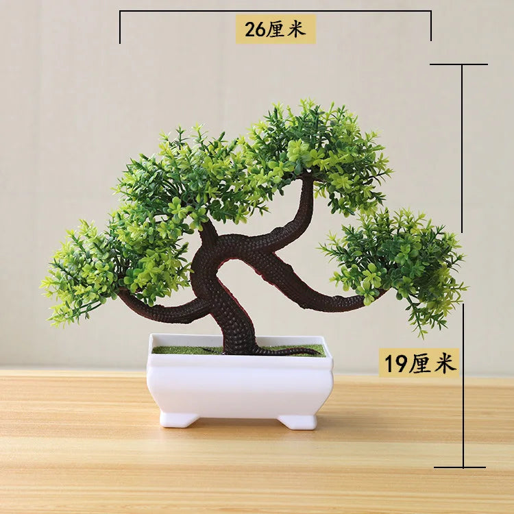 Bonsai Small Tree Simulation Plants Flowers Artificial! 🌳🪴🍃
