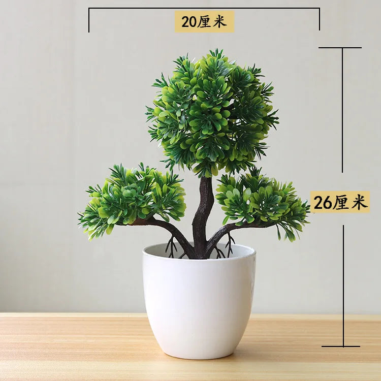Bonsai Small Tree Simulation Plants Flowers Artificial! 🌳🪴🍃