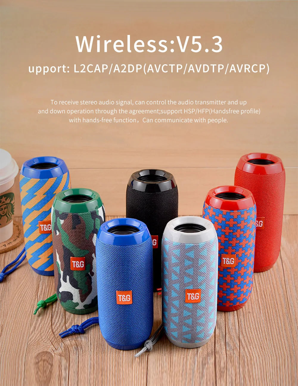 T&G Portable Bluetooth Speakers!  🔋🔊📶🎶