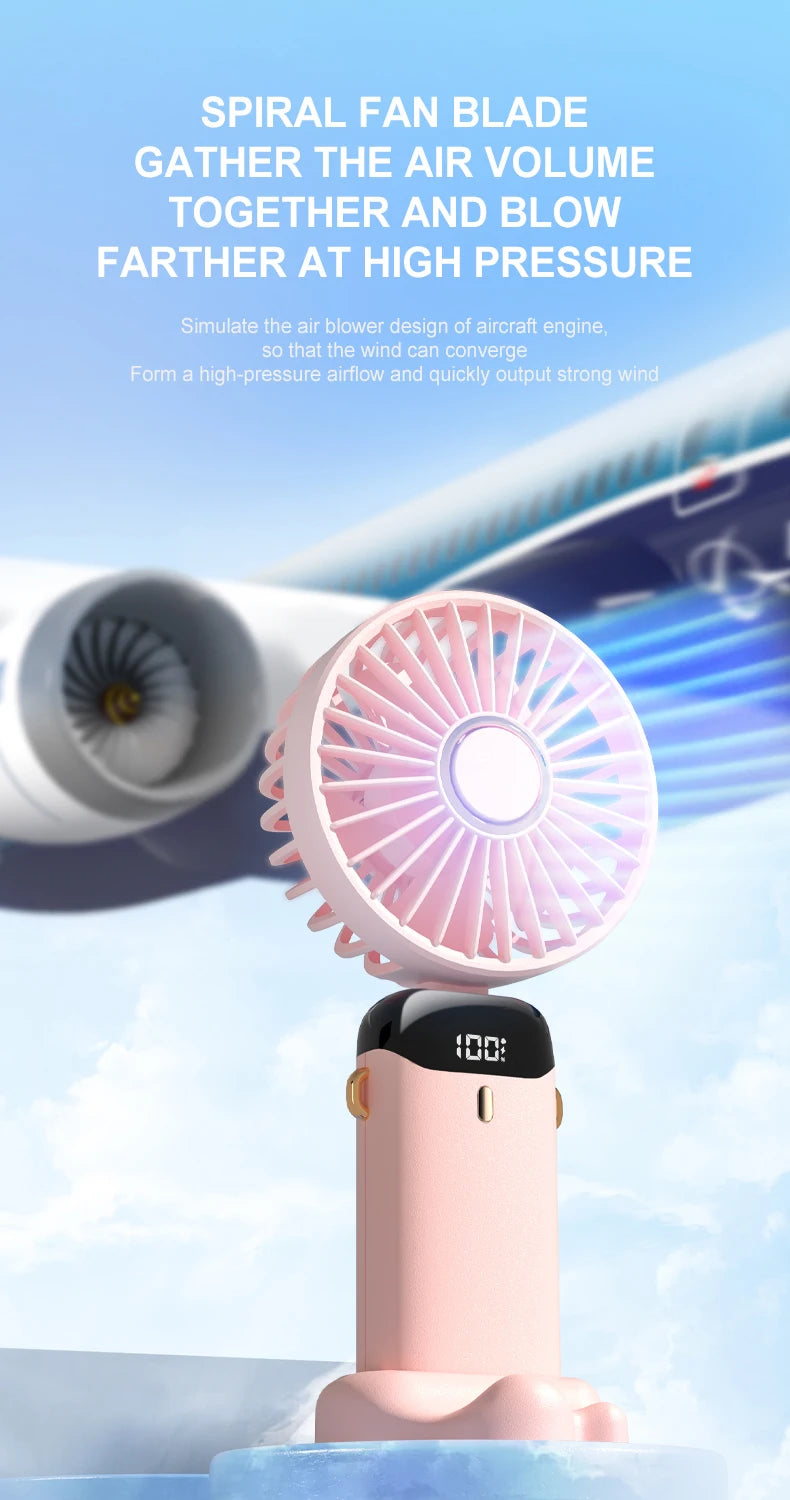Portable Neck Hanging Mini Fan USB Rechargeable!  🧣🌬️🌀🔋