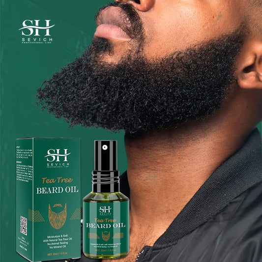 Pure Tea Tree Biotin Beard Oil – Fresh, Strong & Full Beard Care! 🧔‍♂️