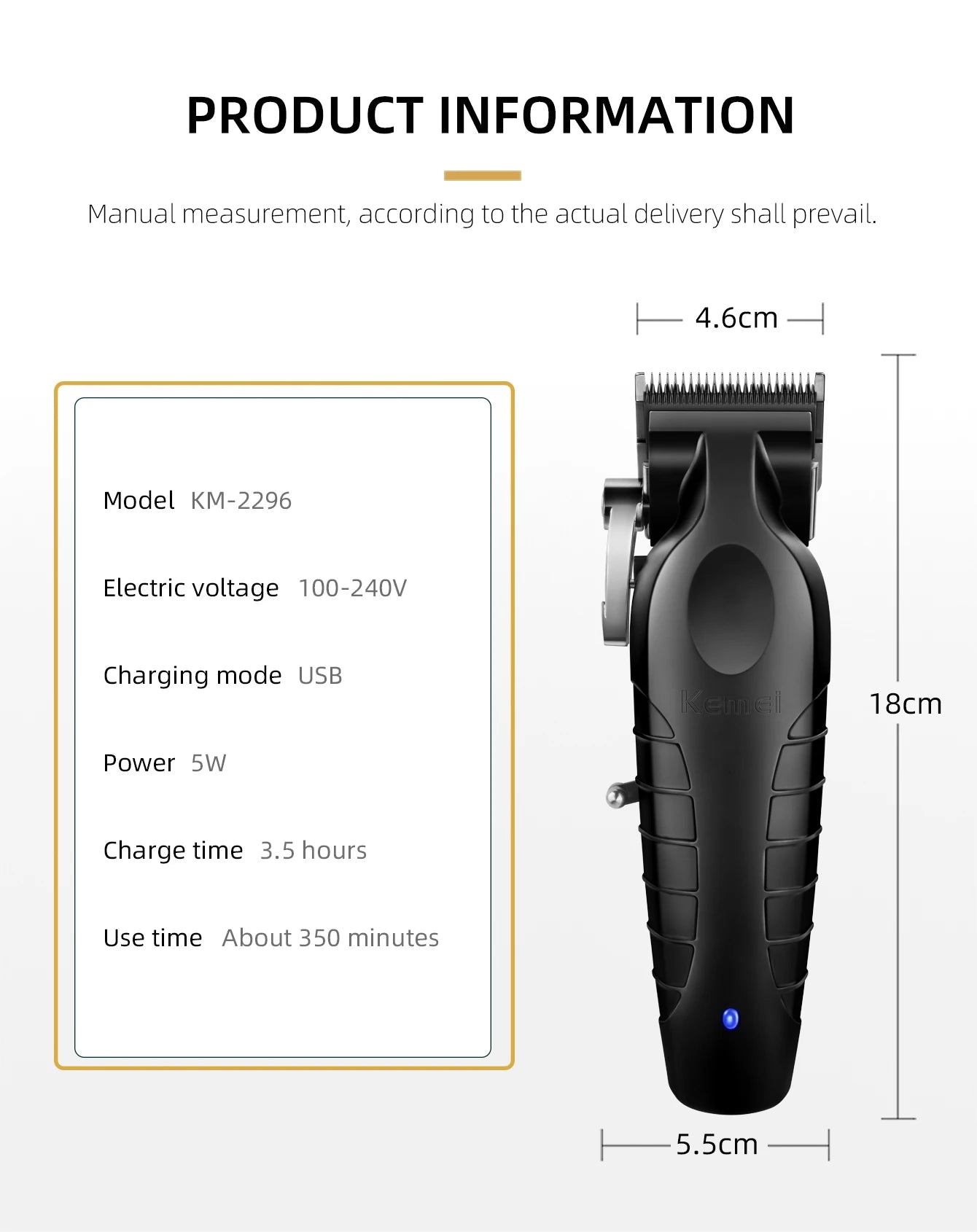Kemei Men's Electric Hair Clipper! 💇‍♂️🔌✂️