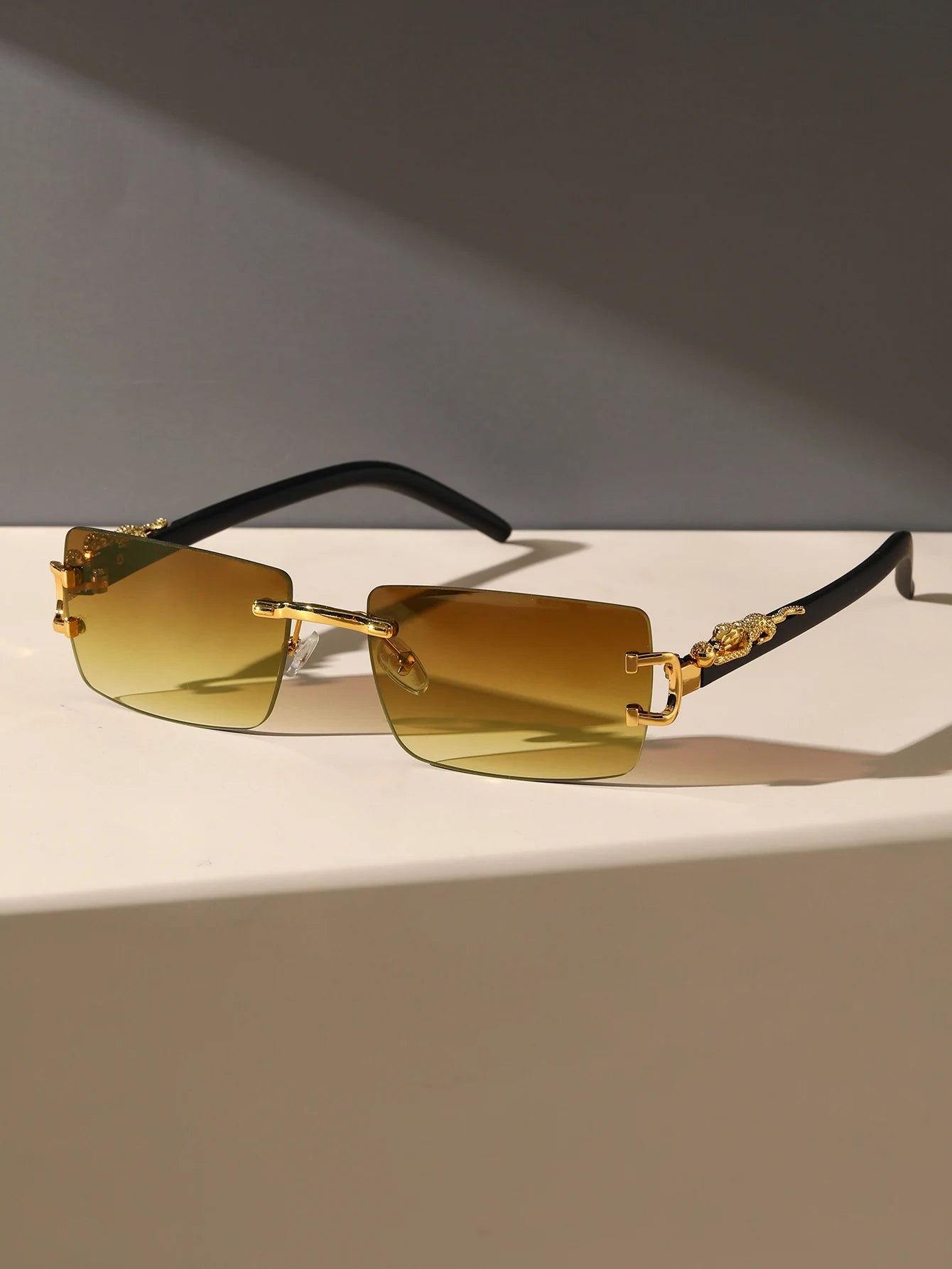Trendy Frameless Rectangular Sunglasses! 🕶️⬛😎