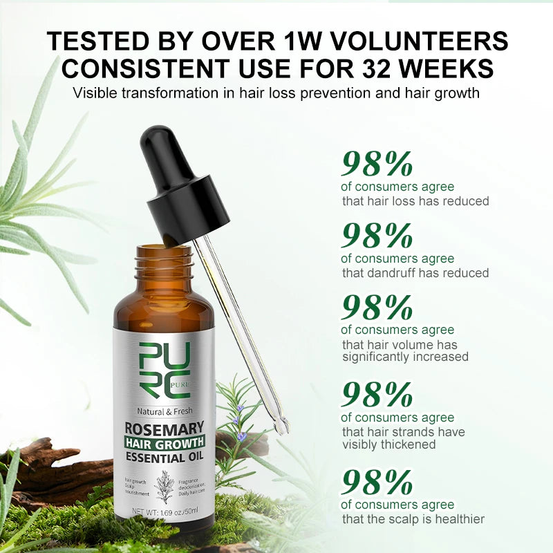 Pure Rosemary Hair Oil – Refresh, Strengthen & Grow Naturally! 🌱
