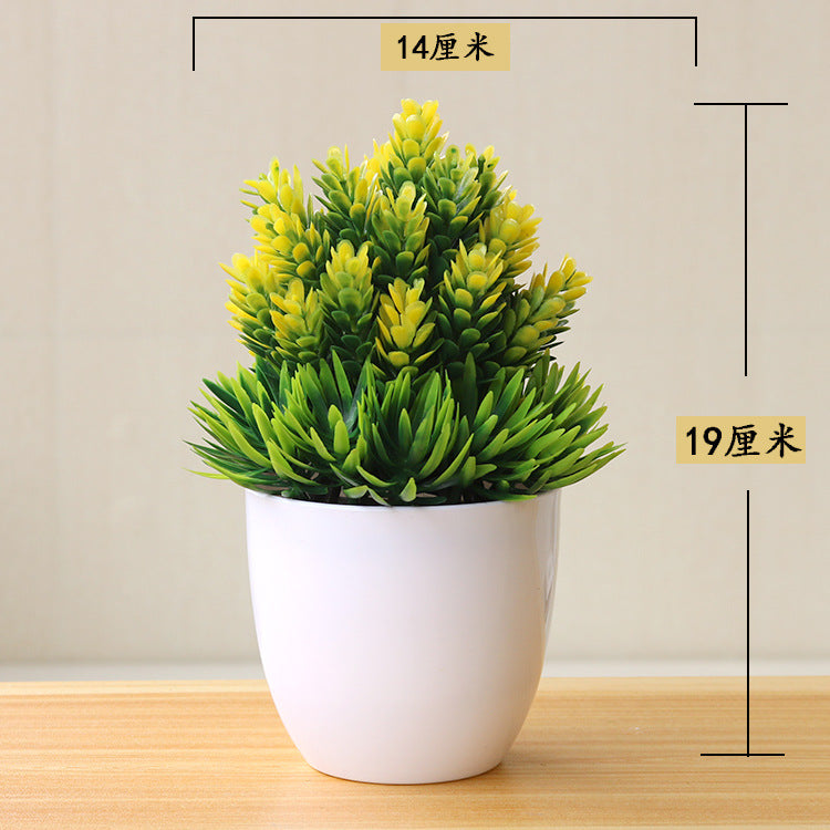 Bonsai Small Tree Simulation Plants Flowers Artificial! 🌳🪴🍃