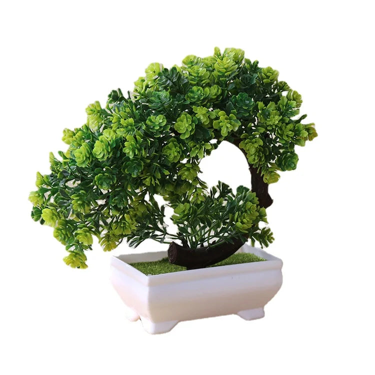 Bonsai Small Tree Simulation Plants Flowers Artificial! 🌳🪴🍃