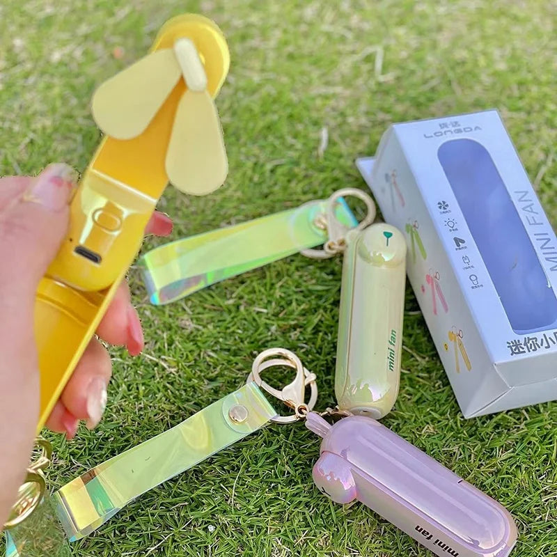 Portable Handheld Mini Fan USB Charge! 🌬️🖐️🔋