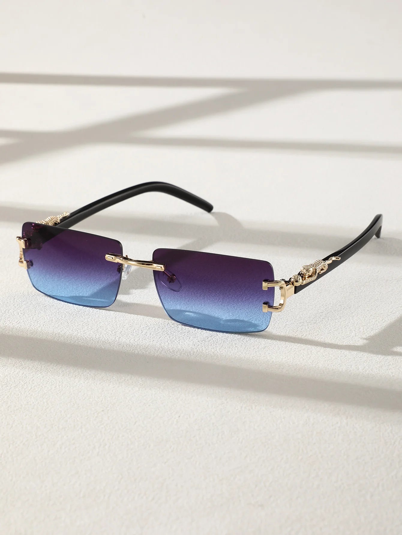 Trendy Frameless Rectangular Sunglasses! 🕶️⬛😎