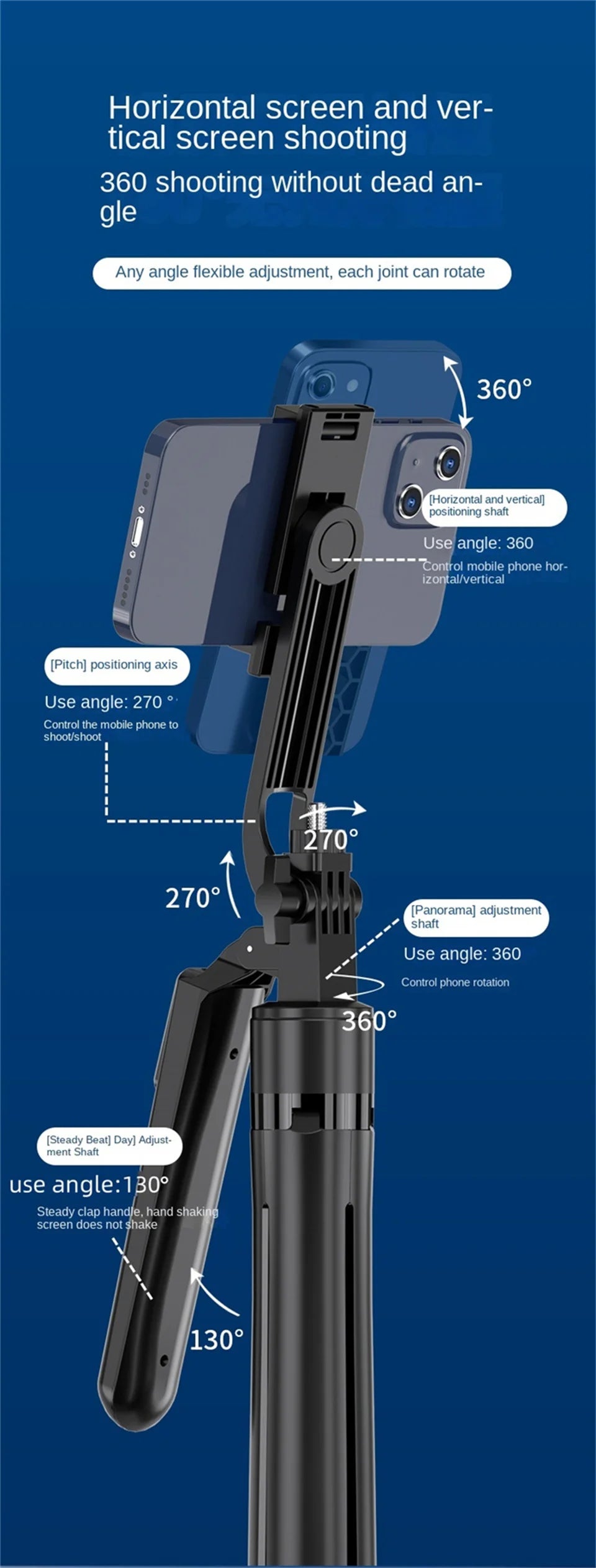 Selfie Stick Tripod for Smartphone: 🤳📱🦯