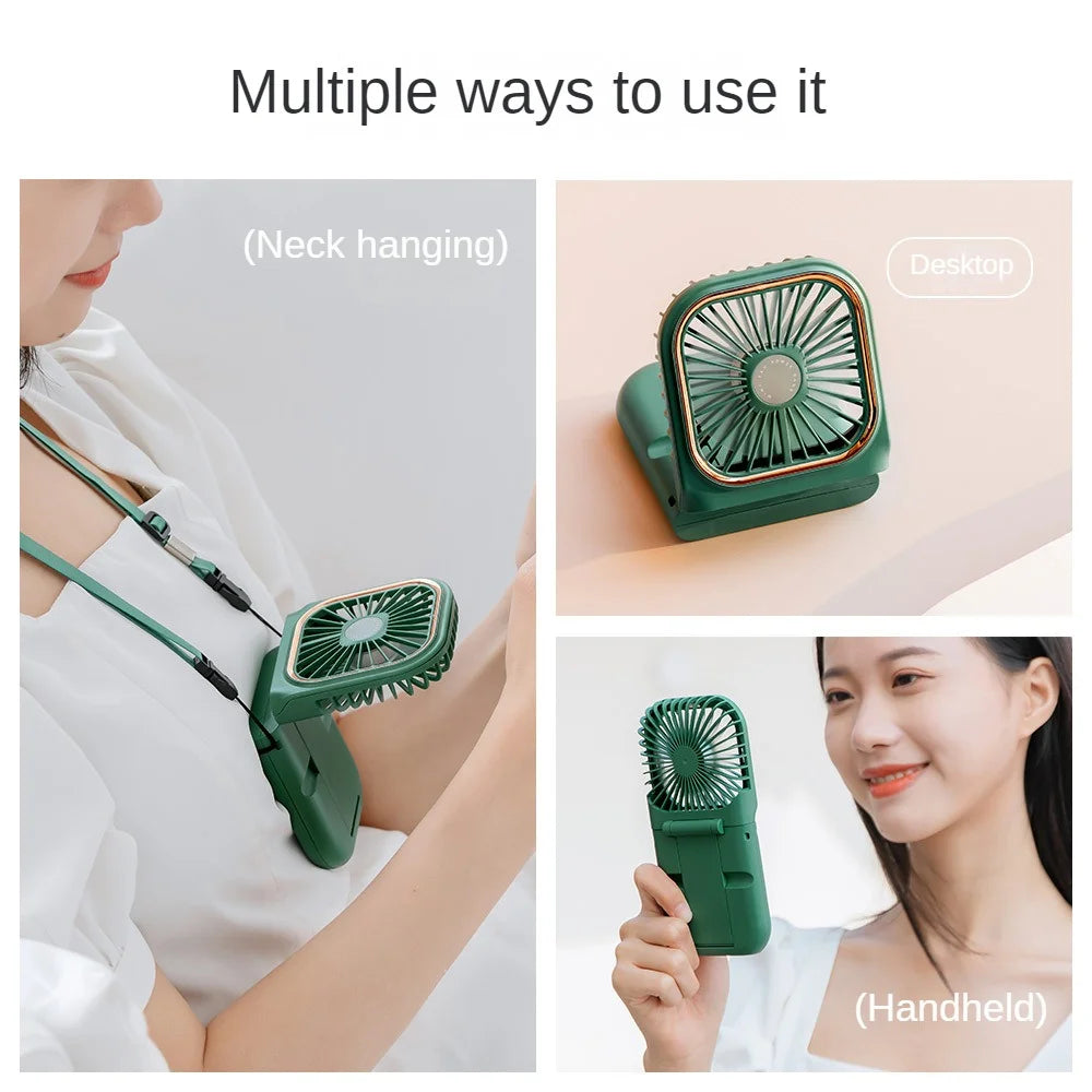 Portable USB Fan with Power Bank! 🧣🌬️🌀🔋📱